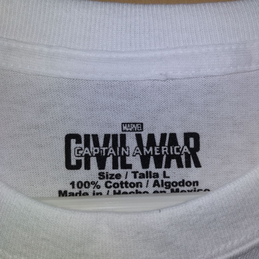 Marvel Captain America Civil War Graphic Tee - White, Red, Blue - Picture 2 of 2